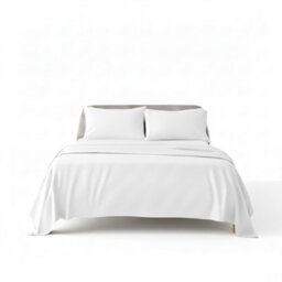 Flannelette Cotton Duvet Cover Set Soft Brushed Warm Bedding Set White - thumbnail 2