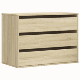 Walplus Corner Chest Of Drawers Sonoma Oak 80X41X58 Cm Engineered Wood - thumbnail 2
