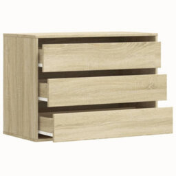 Walplus Corner Chest Of Drawers Sonoma Oak 80X41X58 Cm Engineered Wood - thumbnail 5