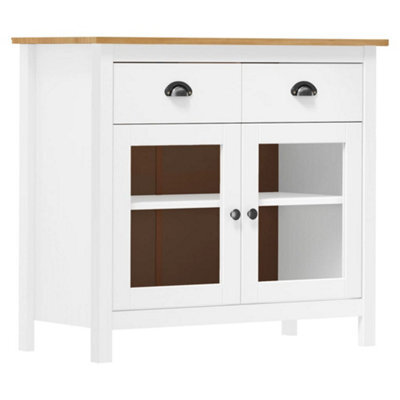 Vidaxl Sideboard Hill White 90X40X80 Cm Solid Pine Wood - image 1