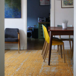 Gold Abstract Modern Easy To Clean Rug For Bedroom & Living Room-160Cm X 230Cm - thumbnail 6