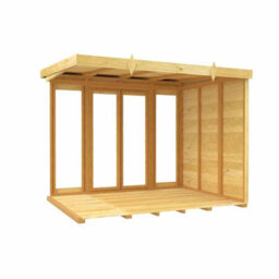 Buttercup Farm 8Ft X 7Ft Pent Summer House (Full Height Window) - Wood - L214 X W243 X H201 Cm - thumbnail 4