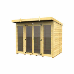 Buttercup Farm 8Ft X 7Ft Pent Summer House (Full Height Window) - Wood - L214 X W243 X H201 Cm - thumbnail 2