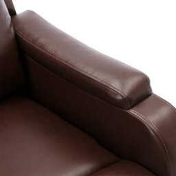 More4Homes Churwell Bonded Leather Pushback Recliner Armchair Sofa Cinema Chair Reclining (Brown) - thumbnail 6