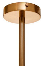 Orsina Frosted Glass Pendant Light With Gold Finish, Oval Metal Frame Ceiling Light Fixture, Decorative Pendant Lamp - thumbnail 5