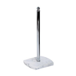 Showerdrape Octavia White Marble & Chrome Spare Toilet Roll Holder - thumbnail 2
