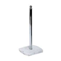 Showerdrape Octavia White Marble & Chrome Spare Toilet Roll Holder - thumbnail 3