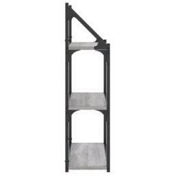 Berkfield 3-Tier Wall Shelf Grey Sonoma 60X21X78.5 Cm Engineered Wood - thumbnail 5