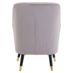 Orsina Mink Velvet Scalloped Armchair, Supportive Armrest Lounge Chair, Easy To Clean Velvet Accent Chair - thumbnail 4