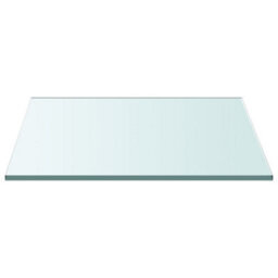 Berkfield Classic Table Top Transparent 50X50 Cm Tempered Glass - thumbnail 1