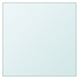 Berkfield Classic Table Top Transparent 50X50 Cm Tempered Glass - thumbnail 2