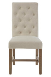 Orsina Elegant Upholstered Beige Linen Dining Chair, Comfortable Modern Dining Chair, Durable Small Modern Chair - thumbnail 1