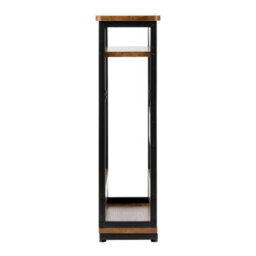 Taylor & Brown 3-Tier Narrow Side Table Slim End Table With Storage Shelf & Magazine Rack For Small Spaces, Modern Design (Brown) - thumbnail 2