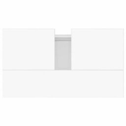 Berkfield Industrial Bathroom Cabinet High Gloss White 58X33X60 Cm Engineered Wood - thumbnail 8
