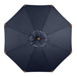 Styx 3M Deluxe Wooden Parasol In Navy - thumbnail 2