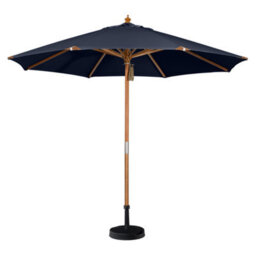 Styx 3M Deluxe Wooden Parasol In Navy - thumbnail 3