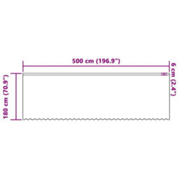 Walplus Curtains With Curtains White 500X180Cm Polyester - thumbnail 8