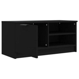 Berkfield Tv Cabinets 2 Pcs Black 80X35X36.5 Cm Engineered Wood - thumbnail 7
