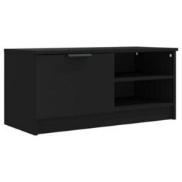 Berkfield Tv Cabinets 2 Pcs Black 80X35X36.5 Cm Engineered Wood - thumbnail 6