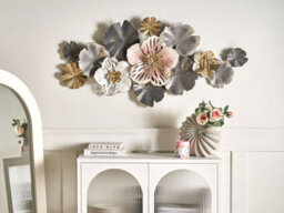 Beliani Wall Decor Flower Molybdenium 60 Cm Metal Multicolour - thumbnail 2