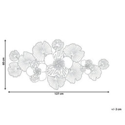 Beliani Wall Decor Flower Molybdenium 60 Cm Metal Multicolour - thumbnail 3