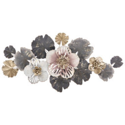 Beliani Wall Decor Flower Molybdenium 60 Cm Metal Multicolour - thumbnail 1
