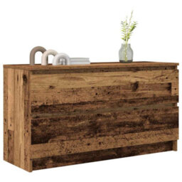 Berkfield Tv Cabinet Old Wood 100X35X54 Cm Engineered Wood - thumbnail 4