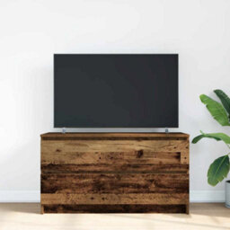 Berkfield Tv Cabinet Old Wood 100X35X54 Cm Engineered Wood - thumbnail 3