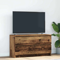 Berkfield Tv Cabinet Old Wood 100X35X54 Cm Engineered Wood - thumbnail 1