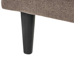 Beliani Right-Hand Chaise Longue Yvoire Fabric Taupe - thumbnail 7
