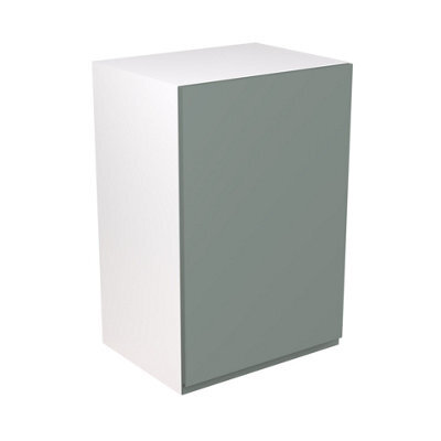 Kitchen Kit Sage Green Matt J-Pull Door Boiler Housing Wall Unit Cabinet Handleless Soft Close Drawers Flatpack - 600X900mm - image 1