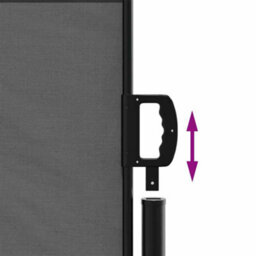 Walplus Retractable Side Awning Garden Sun Shade Canopy Gazebo For Back Door, Porch, Patio Anthracite 140X300 Cm - thumbnail 6