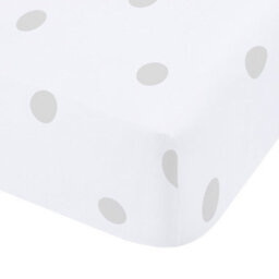 Catherine Lansfield Brushed Polka Dot Cotton King Fitted Sheet Grey - thumbnail 3