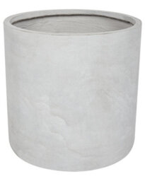 Wyld And Coco Greenway Grey Round Planter - 51 X 51 X 50 Cm Fibre Clay Weatherproof - thumbnail 1