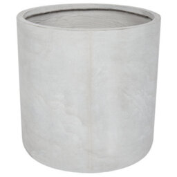 Wyld And Coco Greenway Grey Round Planter - 51 X 51 X 50 Cm Fibre Clay Weatherproof - thumbnail 3