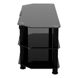 "Avf Classic 1M Glass Corner Tv Stand With Cable Management For Tvs Up To 50"" - Black" - thumbnail 3