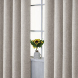 Bedlooms Beige Linen Curtain 100% Blackout Thermal Insulated Eyelet Curtain (Pair) 66 X 90 Inches With Tie Back Two - thumbnail 8