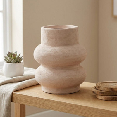 Garden Greatness Relica Stone Blanc Sculptured Vase - image 1