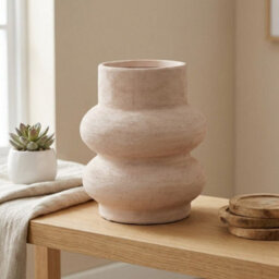 Garden Greatness Relica Stone Blanc Sculptured Vase
