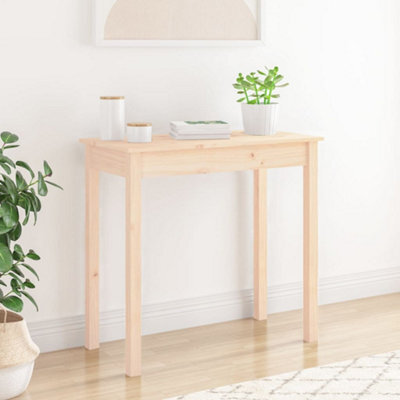 Berkfield Console Table 80X40X75 Cm Solid Wood Pine - image 1