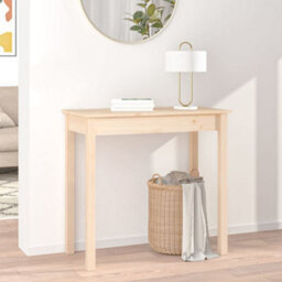 Berkfield Console Table 80X40X75 Cm Solid Wood Pine - thumbnail 3
