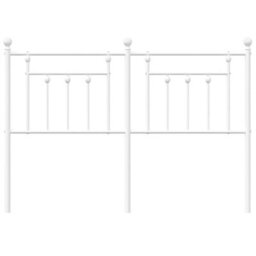 Berkfield Metal Headboard White 150 Cm - thumbnail 4