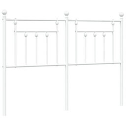 Berkfield Metal Headboard White 150 Cm - thumbnail 2
