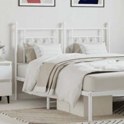 Berkfield Metal Headboard White 150 Cm