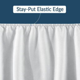istyle mode Single Elastic Fitted Terry Mattress Protector, Mattress Cover Stretches Up To 30Cm Deep, Machine Washable Mattress Topper - thumbnail 6