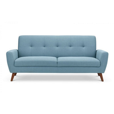 iLikeStores Blue Linen Fabric 3 Seater Sofa - image 1
