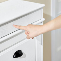 Sobuy Fsr79-Wg, Shoe Rack Cabinet With 4 Flip Drawers, Slim Shoe Storage Cabinet,white,w104.5Xd24Xh85 - thumbnail 9