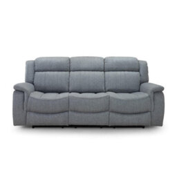 Furnishings For Less UK Linden Leather Aire Recliner 3 Seater + 2 Seater Grey - thumbnail 2