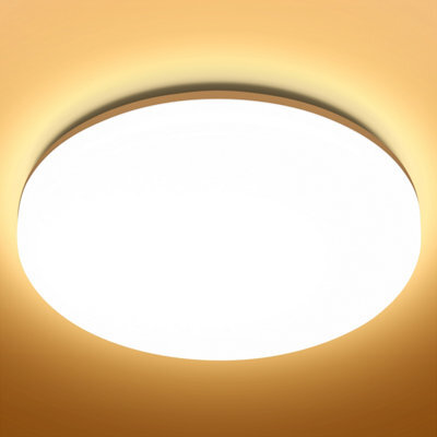 Aigostar 18W Bathroom Ceiling Light, 2100Lm Led Light Ip54 Waterproof 3000K Warm White - image 1