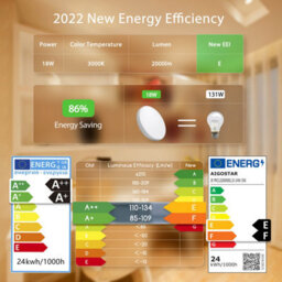 Aigostar 18W Bathroom Ceiling Light, 2100Lm Led Light Ip54 Waterproof 3000K Warm White - thumbnail 8